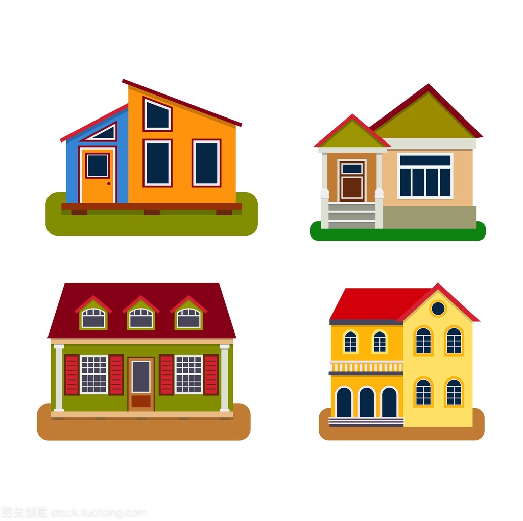 房子前視圖矢量圖 設(shè)計(jì)與應(yīng)用